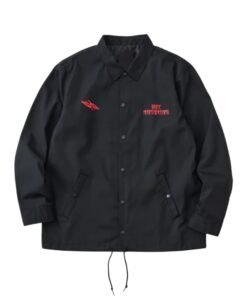 White Mountaineering Qotsa Songs Deaf Coach Jacket Black