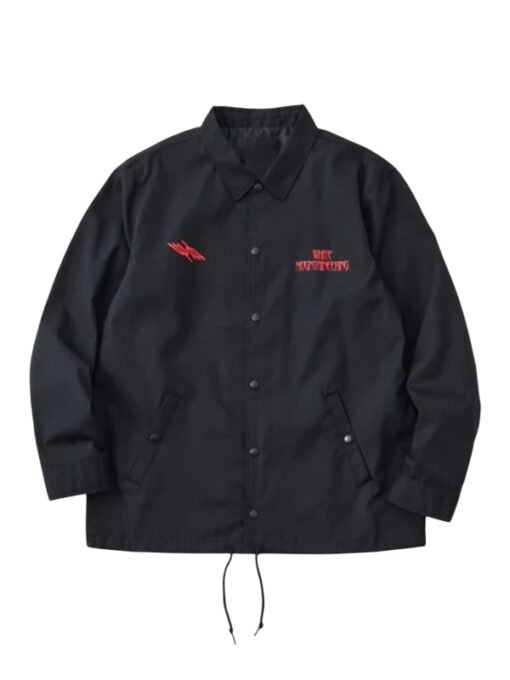 White Mountaineering Qotsa Songs Deaf Coach Jacket Black