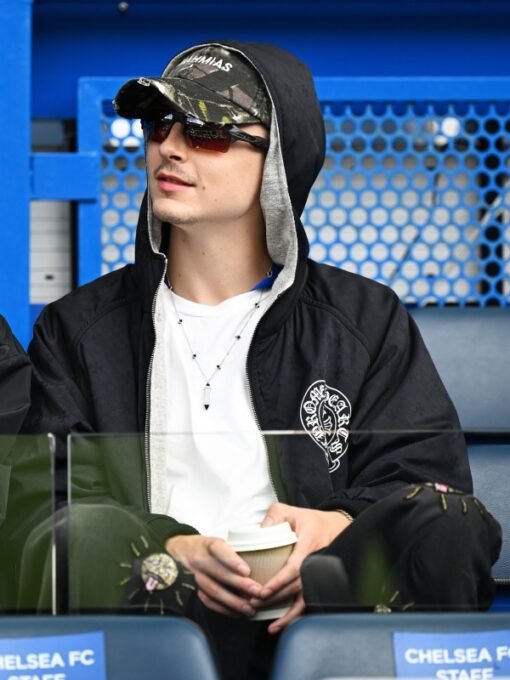 Timmothée Chalamet Chrome Hearts Black Jacket
