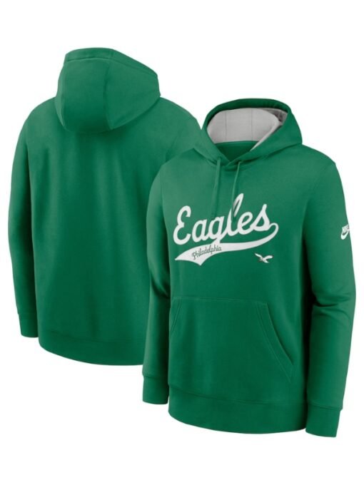 Nike Kelly Philadelphia Eagles Green Pullover Hoodie