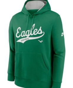 Green Philadelphia Eagles Rewind Club Pullover Hoodie
