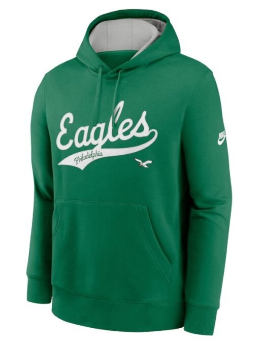 Green Philadelphia Eagles Rewind Club Pullover Hoodie