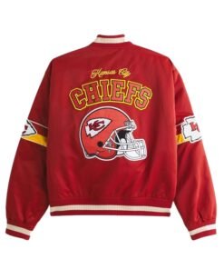 Abercrombie Chiefs Satin Bomber Jacket