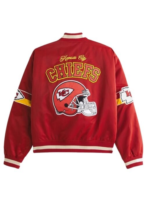 Abercrombie Chiefs Satin Bomber Jacket