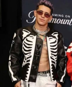 MTV Music Awards 2025 Lenny Tavárez Skeleton Leather Jacket