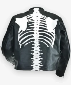 Lenny Tavárez Black Skeleton Leather Jacket