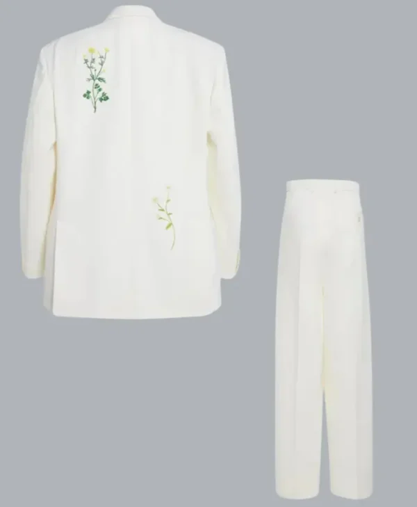 Blake Lively white suit back view at It Ends With Us event