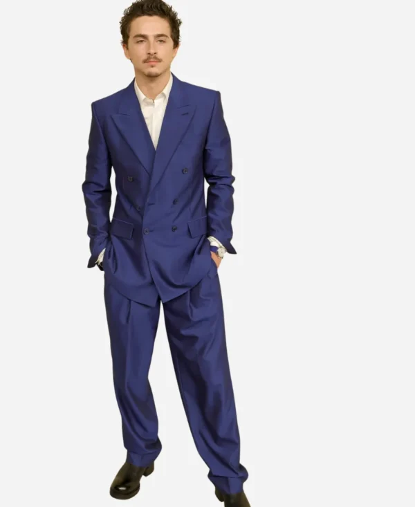 Timothée Chalamet suit at Oscars 2026 Nominees Luncheon event