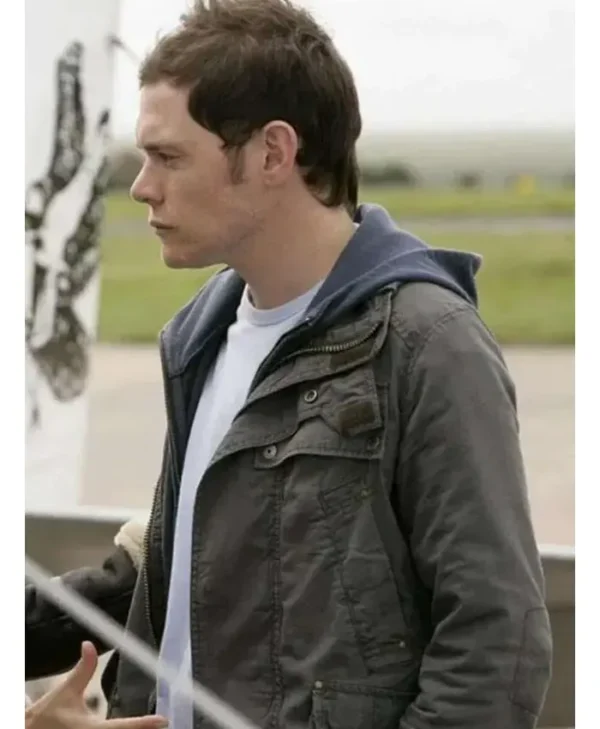 Owen Harper Torchwood grey jacket close up detail