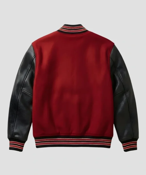 Valentine Day pack of 2 red black varsity jacket for couples
