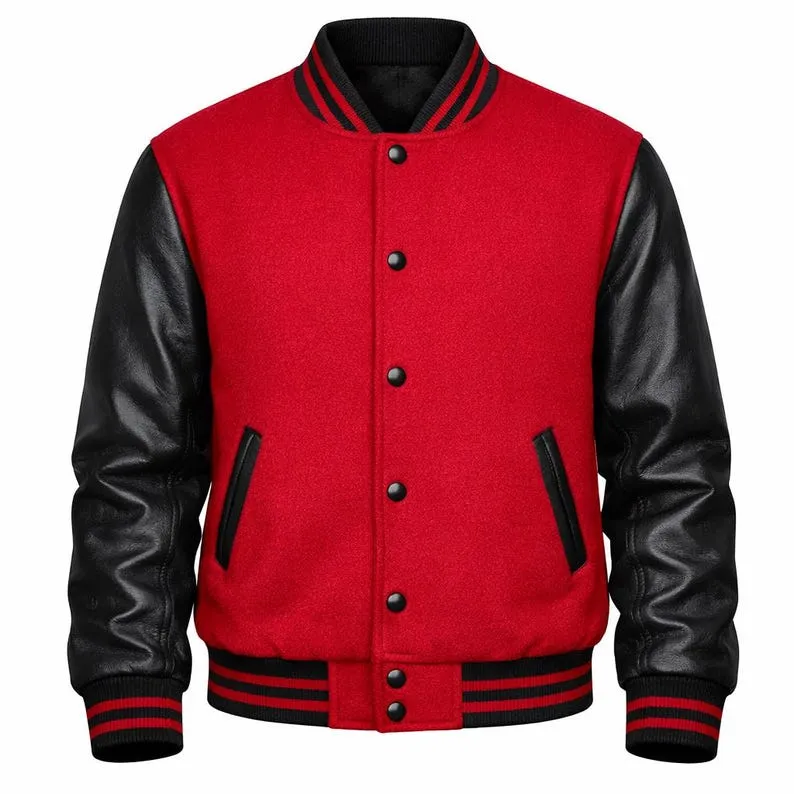 Valentine’s Day heart varsity letterman jacket for men and women