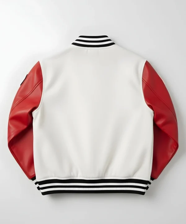 White red Valentine’s Day varsity jacket for couples