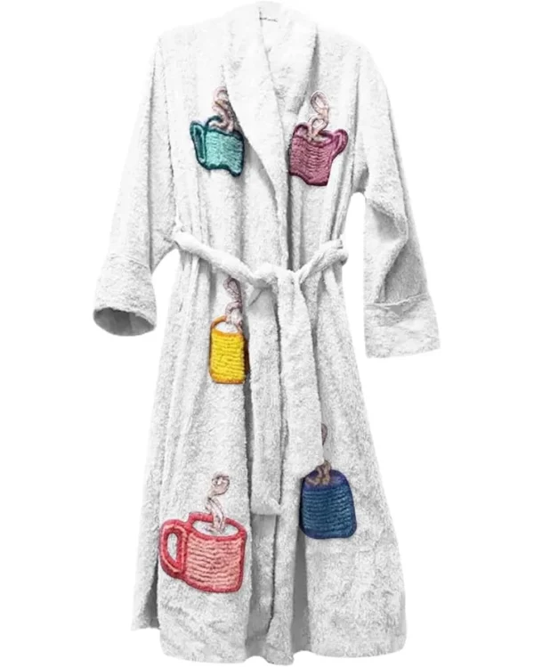 White Tyler Durden Fight Club bath robe