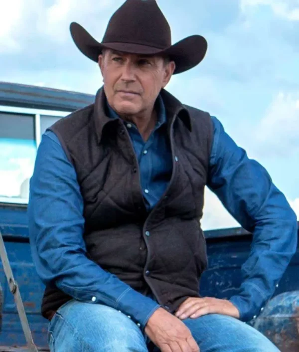 John Dutton brown vest from Yellowstone series
