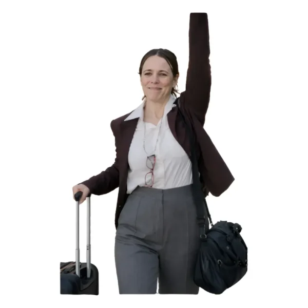 Rachel McAdams brown jacket in Send Help movie