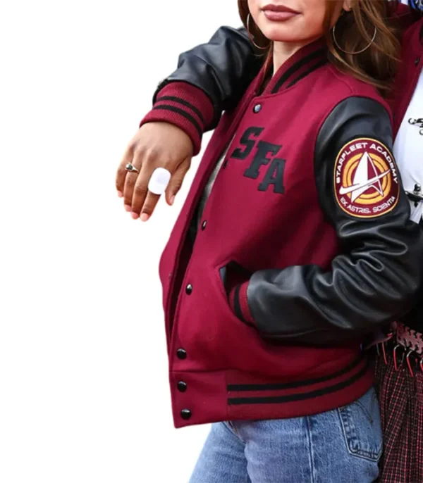 womens star trek starfleet academy varsity jacket