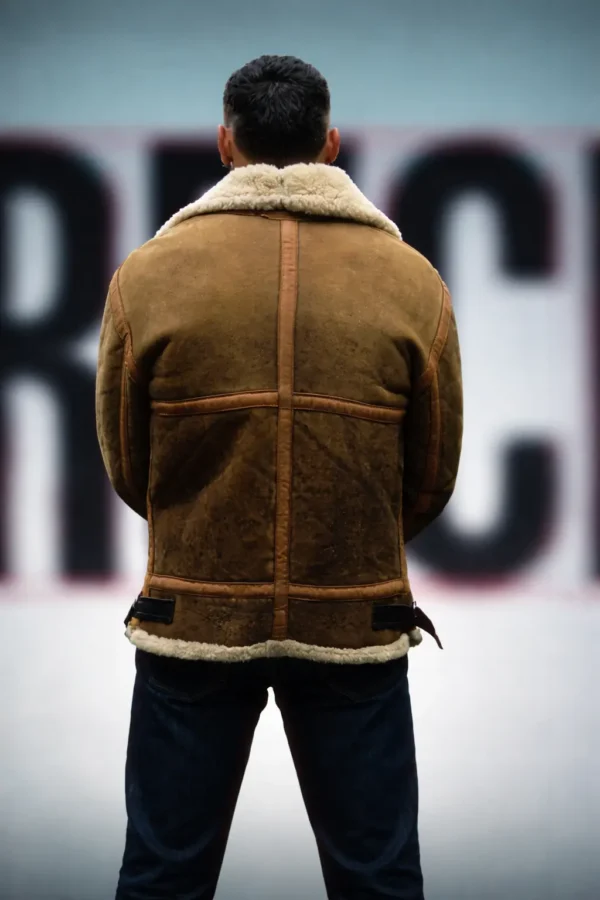 Joel Sanchez brown suede leather jacket Berlin TV series