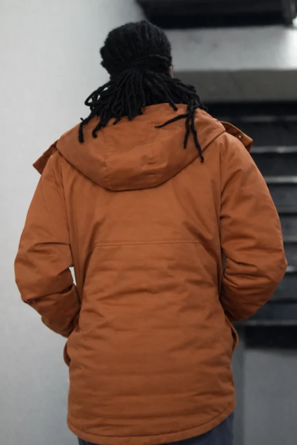 Nathan Stewart Jarrett orange hooded jacket Culprits TV series