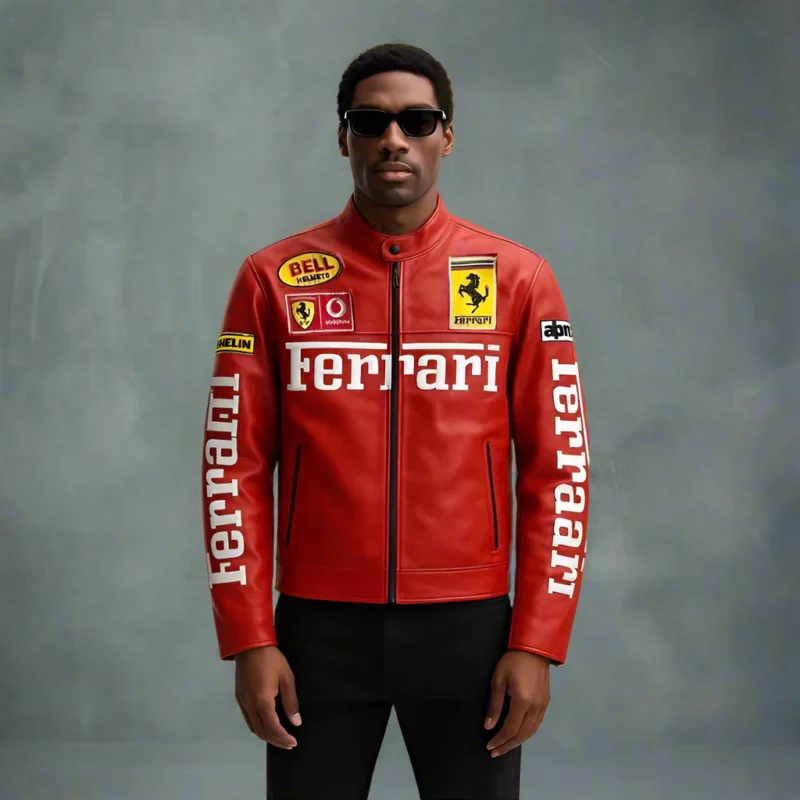 ferrari leather jacket