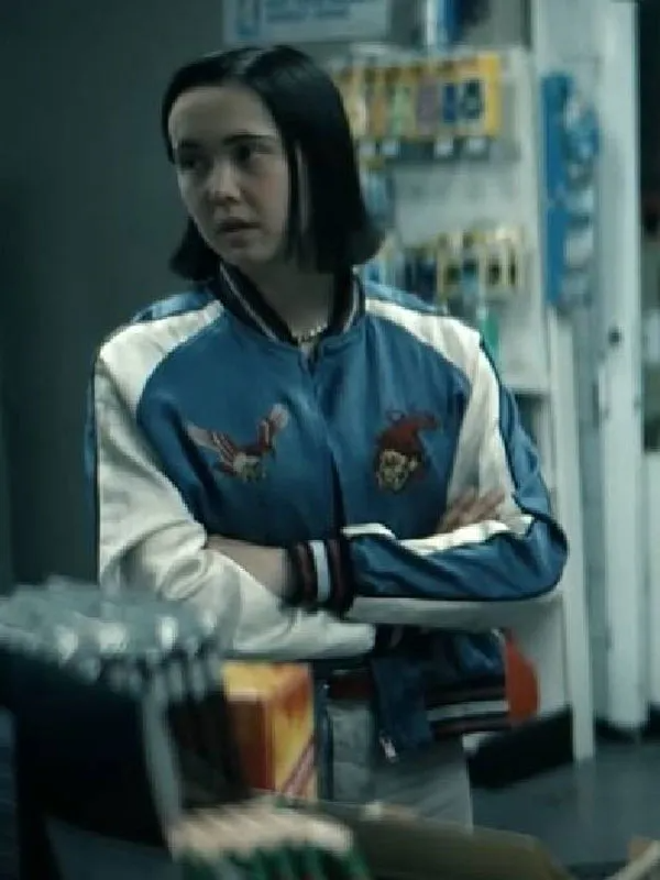 Jordan Li blue jacket Gen V 2023 TV series