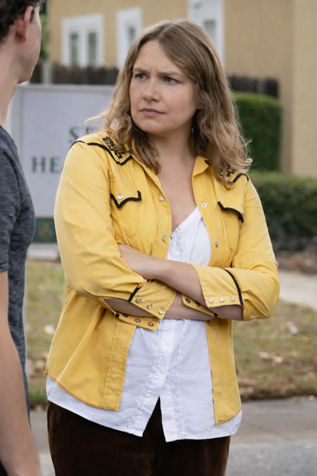 Frankie yellow cotton jacket from Tiny Beautiful Things 2023