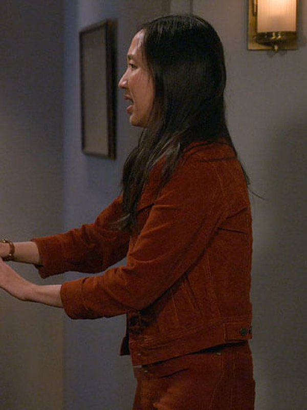 Ellen How I Met Your Father 2022 Corduroy Brown Jacket