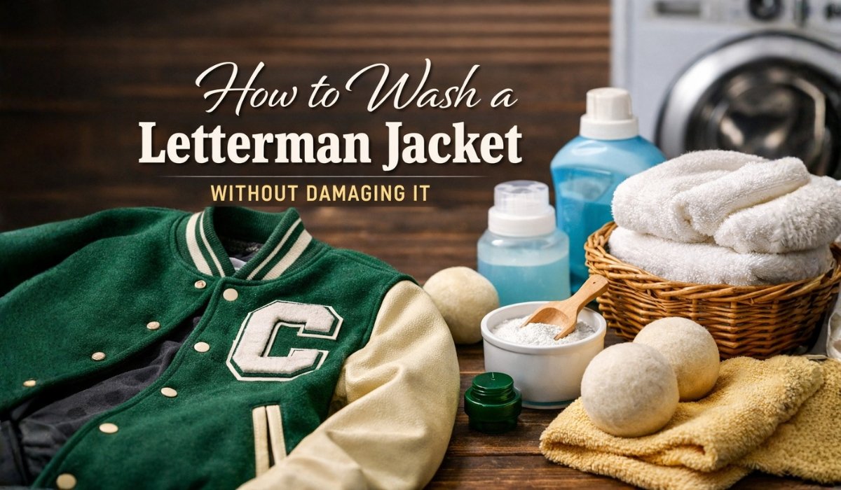 How to wash a letterman jacket without damaging wool and leather sleeves