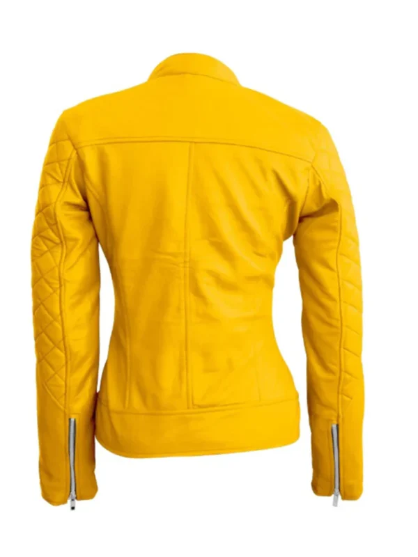 men’s quilted leather jacket with diamond stitch premium outerwear design