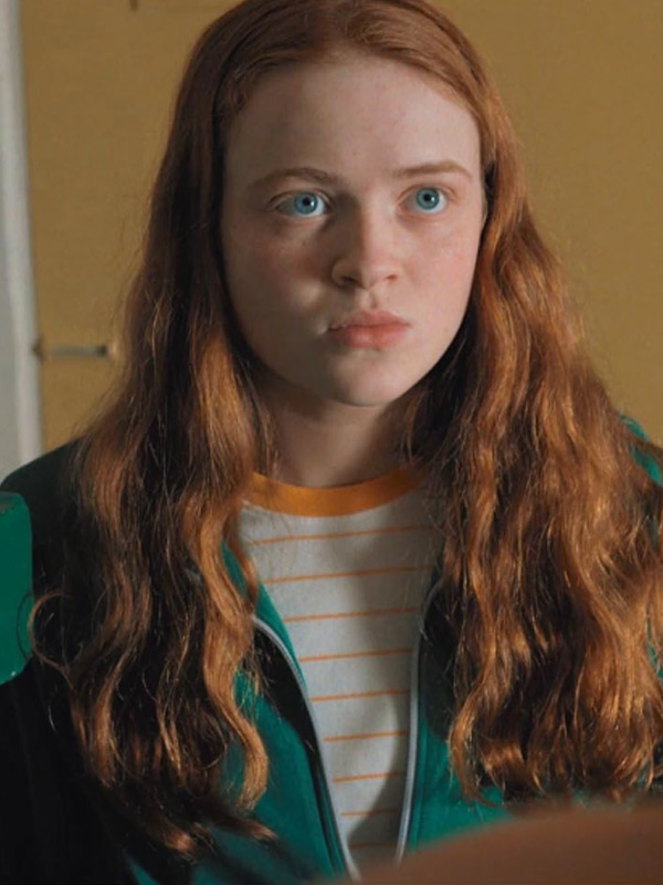Sadie Sink Stranger Things green jacket Season 2 Max Mayfield style