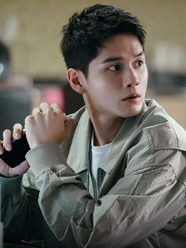 Kang Hee sik grey cotton jacket from Strong Girl Nam soon Season 2