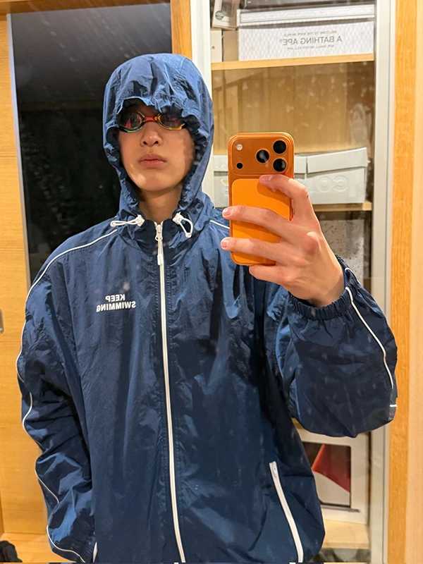 BTS Keep Swimming Blue Hooded Jacket