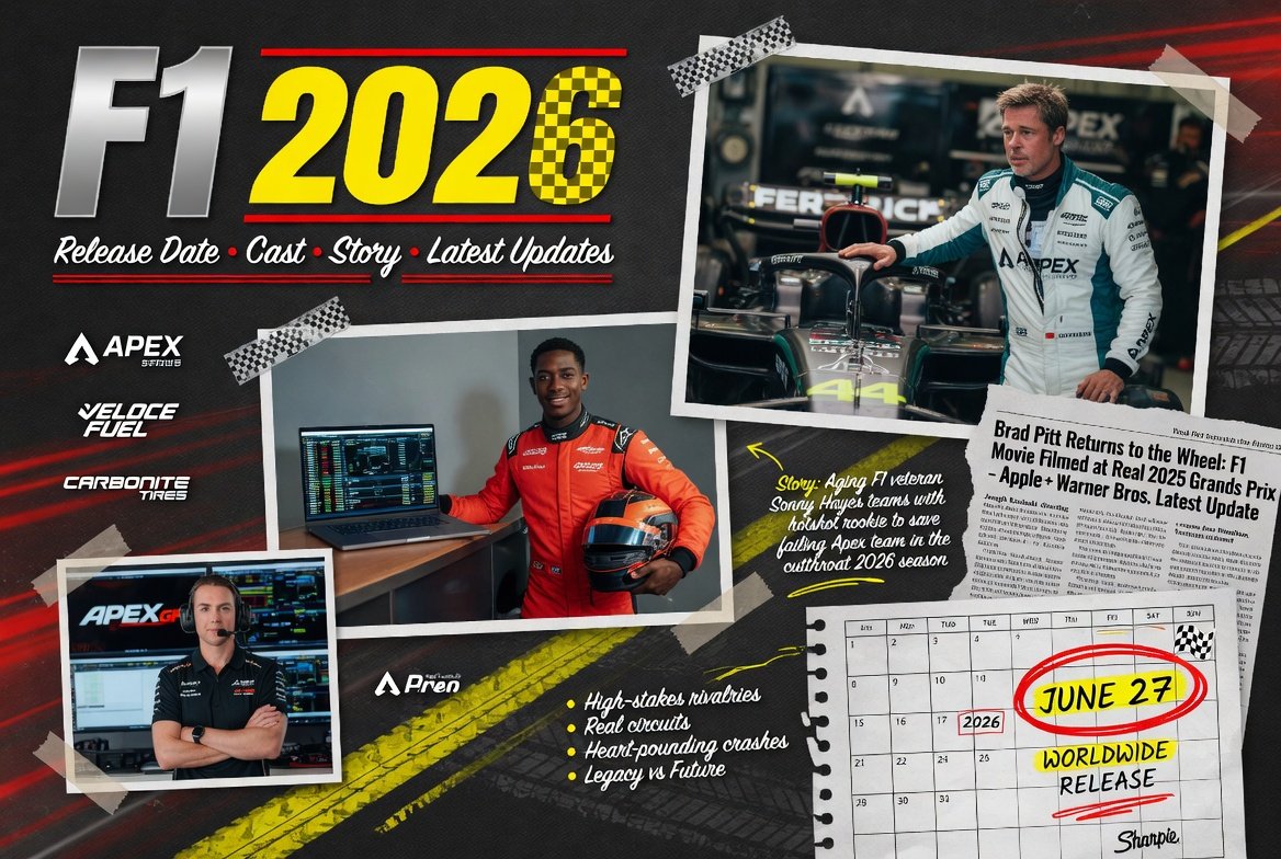 F1 Movie (2026) Release Date, Cast, Story & Latest Updates