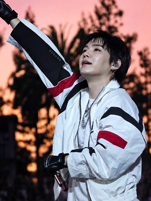BTS ARIRANG 韓国 SUGA シュガ ジャージ ユニホーム M BTS Min Yoongi Arirang World Tour Stanford Stadium Jacket