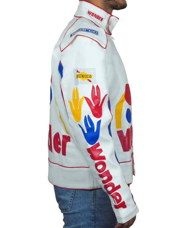 High-resolution right side view of the custom-made garment on a pure white background.